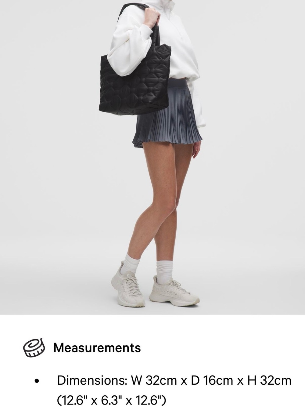 lululemon athletica Guilty Pleasures Black Quilted Puffer Tote - Picture 6 of 6